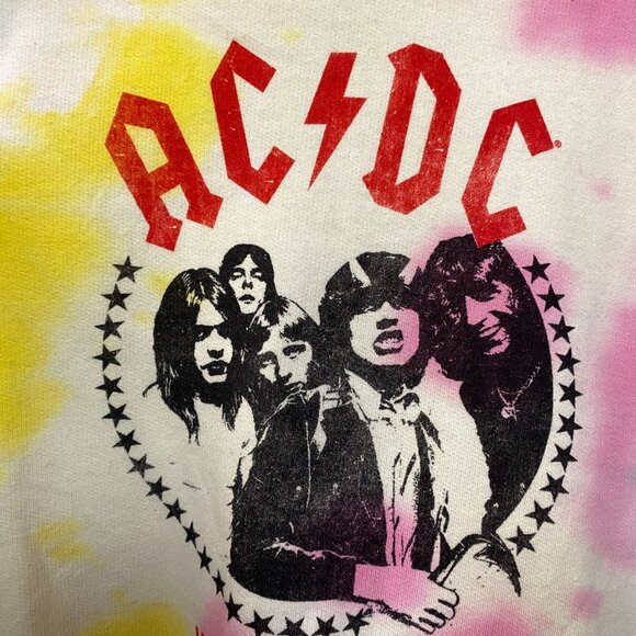 AC/DC Highway to Hell Album Rock Band Tie Dye Hoodie Large - Picture 2 of 4